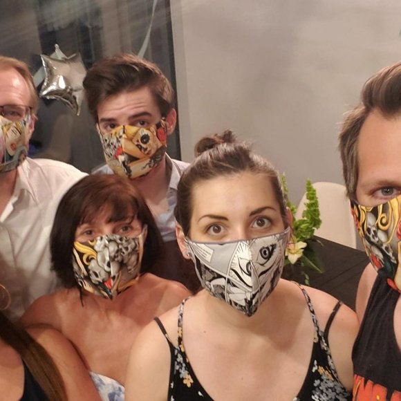 Cotton Custom 3 Layered - Face Masks W Nose Wire - Picture 7 of 16